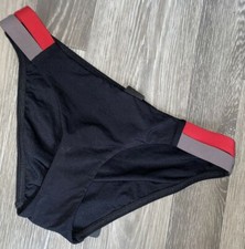 JETS by Jessika Allen  BIKINI BOTTOMS ~Black ~ UK SIZE 10 / EU 36 Side Band