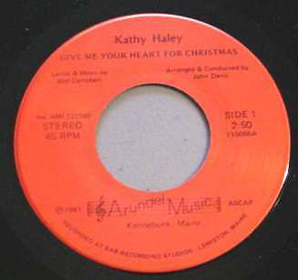 KATHY HALEY CHRISTMAS 45 RPM - Maine Recording Artist - Bild 1 von 1