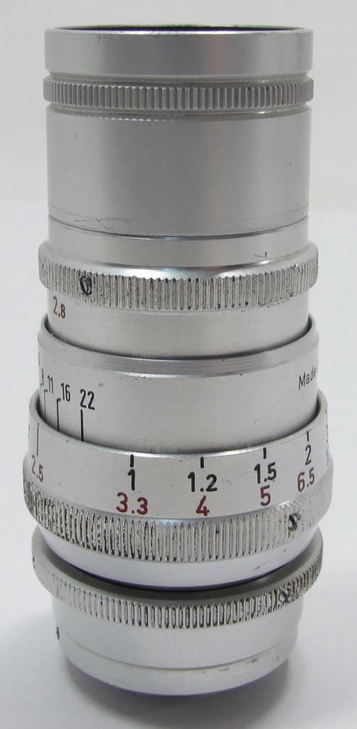 VTG Steinheil Munchen Cassar 2.8 36 mm Camera Lens & Shade