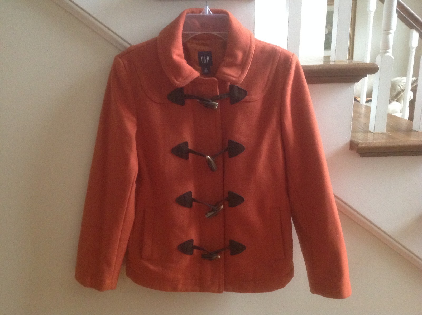 GAP Womens Toggle Button Jacket Peacoat Size XS W… - image 3