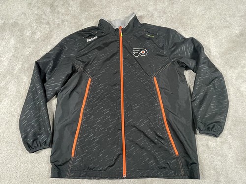 Philadelphia Flyers Jacket Reebok Mens XL Center Ice Collection Kinetic Fit NHL