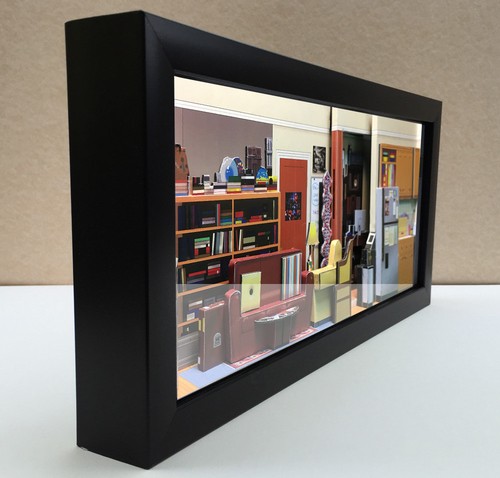 Big Bang Theory Apartment shadowbox diorama - memorabilia art gift - Picture 2 of 4