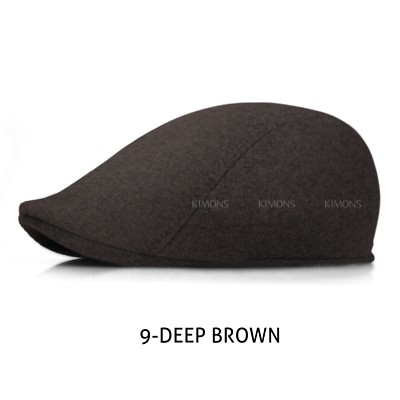 Wool Herringbone Newsboy Gatsby Cap Ivy Hat Golf Mens Flat Cabbie Stripe