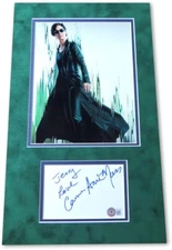 Carrie-Anne Moss Signed Autographed Matted 8X10 Cut The Matrix BAS BD19791