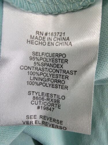 City Studio Embellished Lace Square-Neck Gown Juniors 13/14 Seafoam Sleeveless - Picture 10 of 13