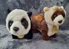 Lot of 2 Aurora Miyoni Baby Panda and Black footed Ferret