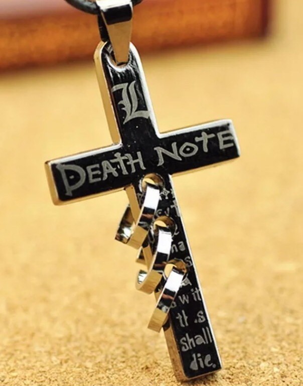 Death Note Anime L Cross Necklace Cartoon Cosplay Costume | eBay