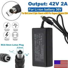 42V 2A Power Charger Adapter For Electric Bike E-bike Scooter 36V Li-ion Battery