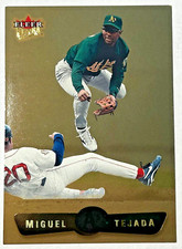 2002 Fleer Ultra Gold Medallion Parallel Miguel Tejada #134 Oakland Athletics