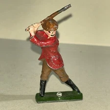 Johillco Vintage 1930’s Rare Lead Figure Golfer In Red Shirt (Good Condition)