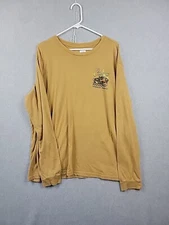 General Motors American Muscle Camaro Yellow Long Sleeve Graphic Tee Men's XL