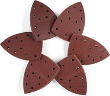 50 PCS Mouse Sander 11 Holes Detail Palm Sanding Sheet Hook and Loop Grit 240