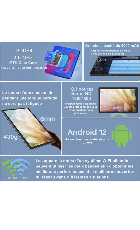 Tablette 10' + clavier et souris - Photo 2/4