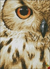 Bead Embroidery Kit Owl look Beading beadwork DIY beaded picture