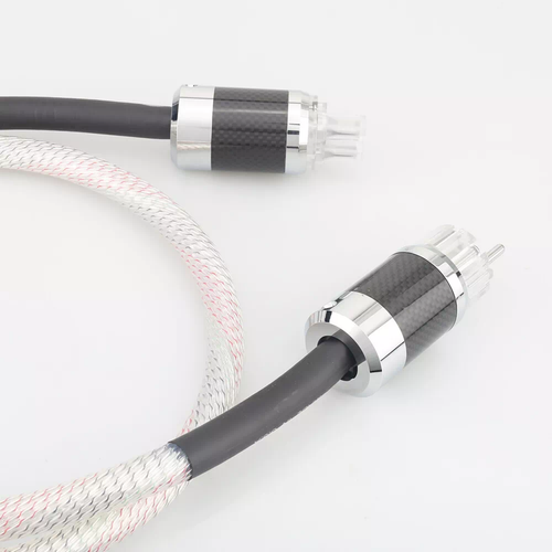 12Cores 7N OCC Silver Plated HiFi Audio Power Cable EU US AC Mains Supply Cord - Picture 9 of 19