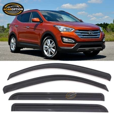 Fits 13-18 Hyundai Santa Fe DM Window Visors Rain Sun Guard Vent 4PC Set