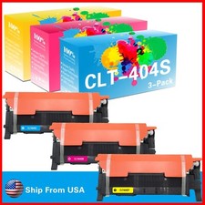 3PK CLT404S CLT-404S Toner Cartridge for SL-C480FN SL-C480FW C430W Printer (CMY)