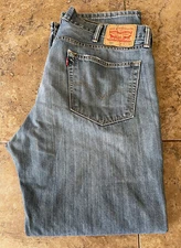 Levis 559 38x30 Relaxed Straight Blue Stone Wash  Denim 100% Cotton