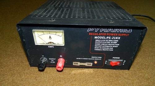 PYRAMID PS-21KX REGULATED POWER SUPPLY 20 AMP 13.8 VOLT TESTED - Zdjęcie 2 z 6