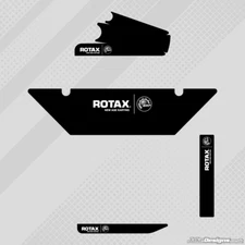 BLACK EUROPEAN STYLE DD2 ROTAX RADIATOR STICKER KIT - KARTING