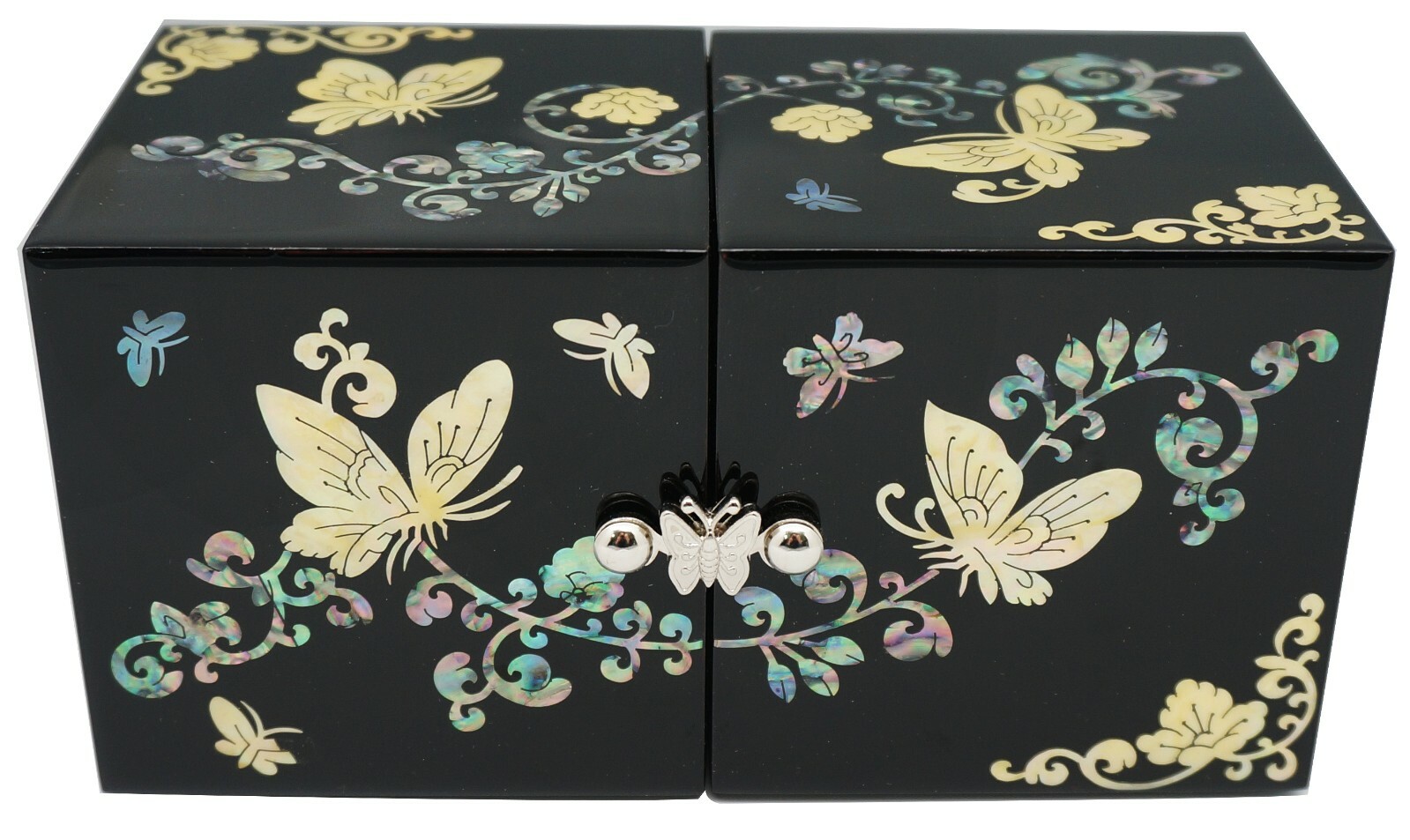 Mother of Pearl 4 Drawers Jewelry Box Necklace Bracelet Earrings Ring Box Case