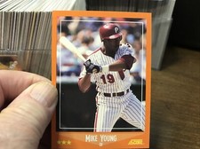 1988 Score Rookie & Traded Card MIKE YOUNG  # 51 T