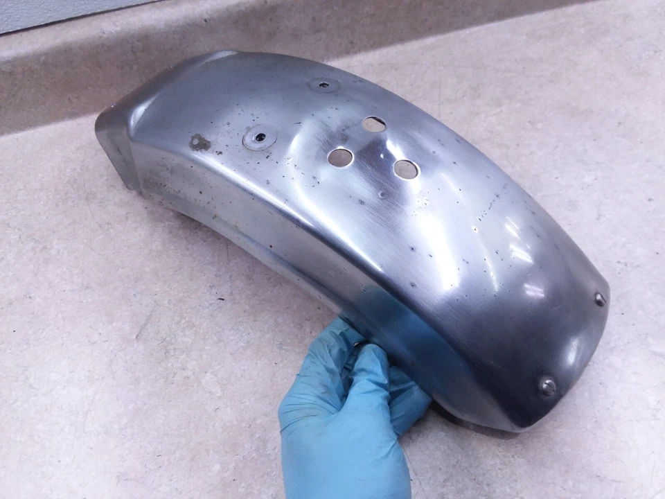 Guardabarros trasero Kawasaki 400 KZ KZ400 (KZ400B) dañado 1979 de colección ANS-B155 Foto 3 de 4