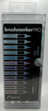 KARIN Brush Marker PRO (27C2) 12 Sky Color Set Brand New