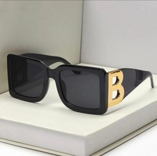 2022 Fashion Oversized The Letter B Square Luxury Trend Sunglasses Women Men Re