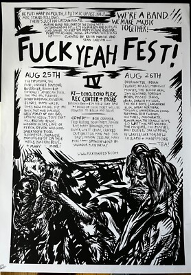 Richard Pettibon F***K  Yeah Fest IV 2007 numbered