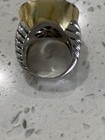 Stainless Steel And Citrine Ring  — photo 5