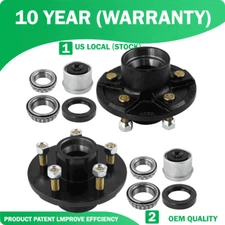 5 Lugs 5x5 Trailer Idler Hub Kits 5 on 5 for 3500 lbs Trailer Axle Kit