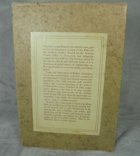 Vintage The Jerusalem Bible 1966 Edition Hardcover with Slipcase Doubleday - Picture 6 of 17