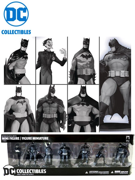 Batman black and white mini figure box set online 5