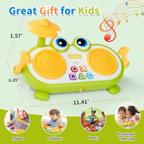 Baby Musikspielzeug Kinder Kleinkind Musikinstrument, Kinder Set Musikspielzeug Trommel - Bild 7 von 8
