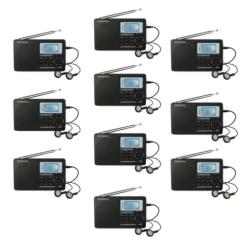 Retekess V111 Portable FM/AM/SW Radio Digital Rechargeable Stereo 10 PCS Gifts - Picture 1 of 15