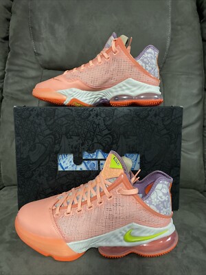 Brand New Nike LeBron XIX Low Crimson/Atomic Green 2022 Men s 9.5/Women s 11