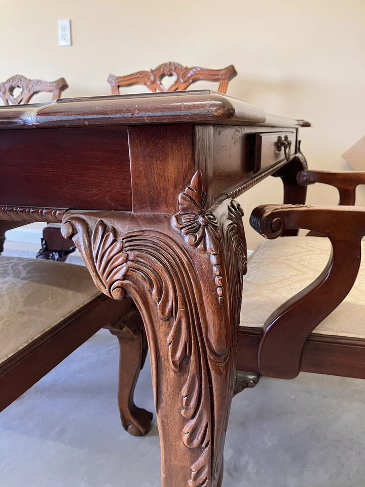 dining table set for 6 Plus Two Leafs For More Seating. And The Server. - Image 4 of 4