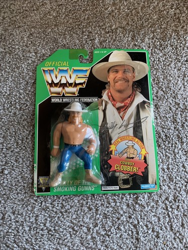 BILLY GUNN - Rare 1994 WWF/WWE Hasbro Green Card N...
