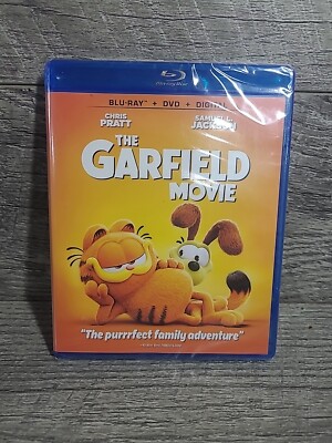 The Garfield Movie (Blu-Ray + DVD + Digital, 2024) Brand New Sealed 