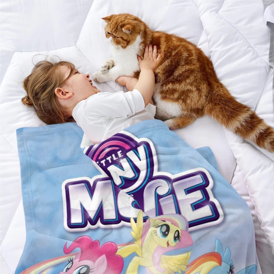 Super Soft Flannel My Little Pony Throw Blanket for Bed Sofa All Season Gifts - Image 2 of 4
