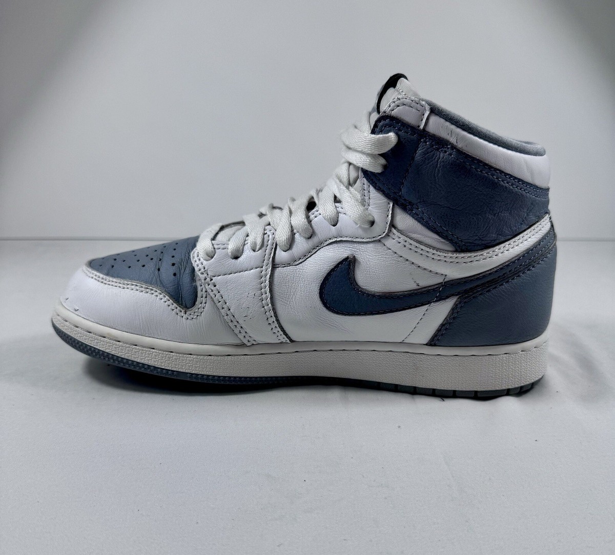 Nike Air Jordan 1 High Retro OG Stealth White GS 575441-037  display picture 2