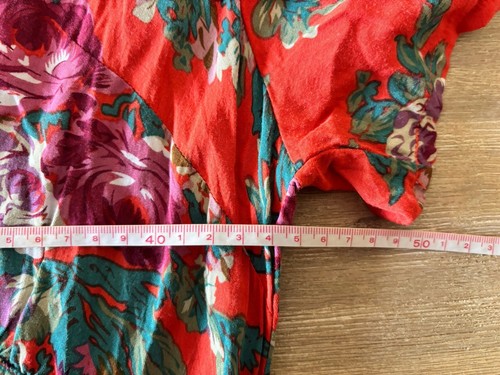 AUGUSTE Ladies Dress Size 12 Stevie Play Mini Floral Lightweight Ruffle Orange - Picture 11 of 14