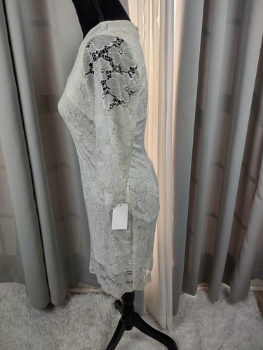 Speechless Women's Eggshell Lace Bodycon Dress with Back Zipper Size 7 (NWT) - Picture 3 of 13