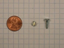 WOOD SCREWS #6 x 1/2" HARDENED STEEL, FLAT HEAD, SLOTTED DRIVE, ZINC-PLATED