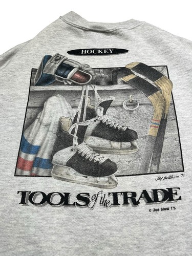 Vintage Made in USA Hockey Graphic Sweatshirt Joe Blow Ts Size XL - Picture 2 of 8
