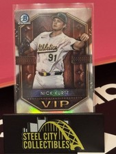NICK KURTZ 2025 Bowman Chrome Prospects VIP Refractor Insert #VIP-2 Athletics