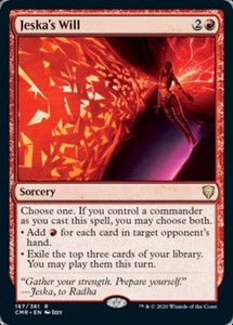 Jeska's Will 187/361 Commander Legends Rare Sorcery
