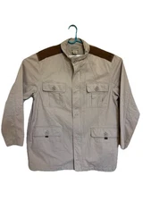VTG Scandia Woods Field Jacket Mens XL, Xtra Large Zip Up Button Pockets Cotton