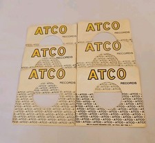 45 RPM 7" RECORD SLEEVES CO. SLEEVE 6 PACK SEE PHOTOS ATCO Records SLV351 